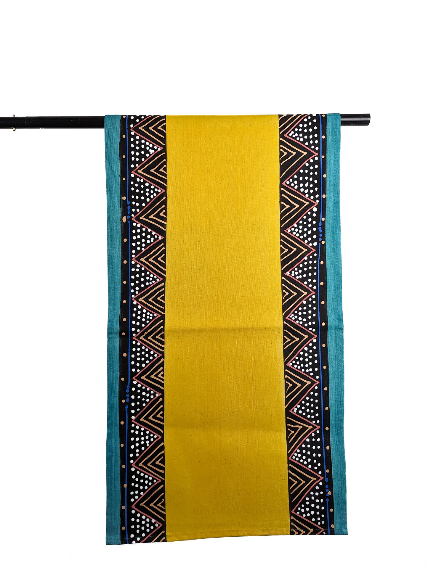 Hand painted yellow table runner Brisbane