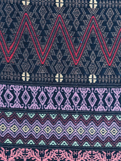 Handwoven traditional craftsmanship Guatemalan table runner