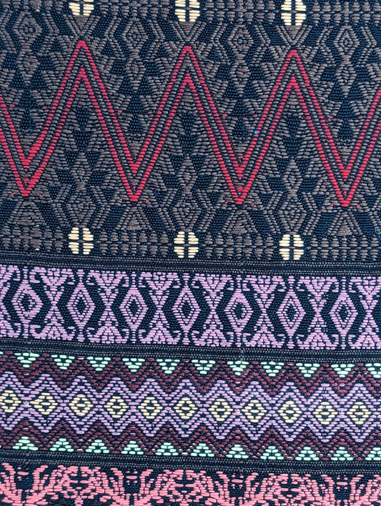 Handwoven traditional craftsmanship Guatemalan table runner