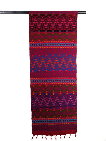 Handwoven traditional craftsmanship Guatemalan table runner